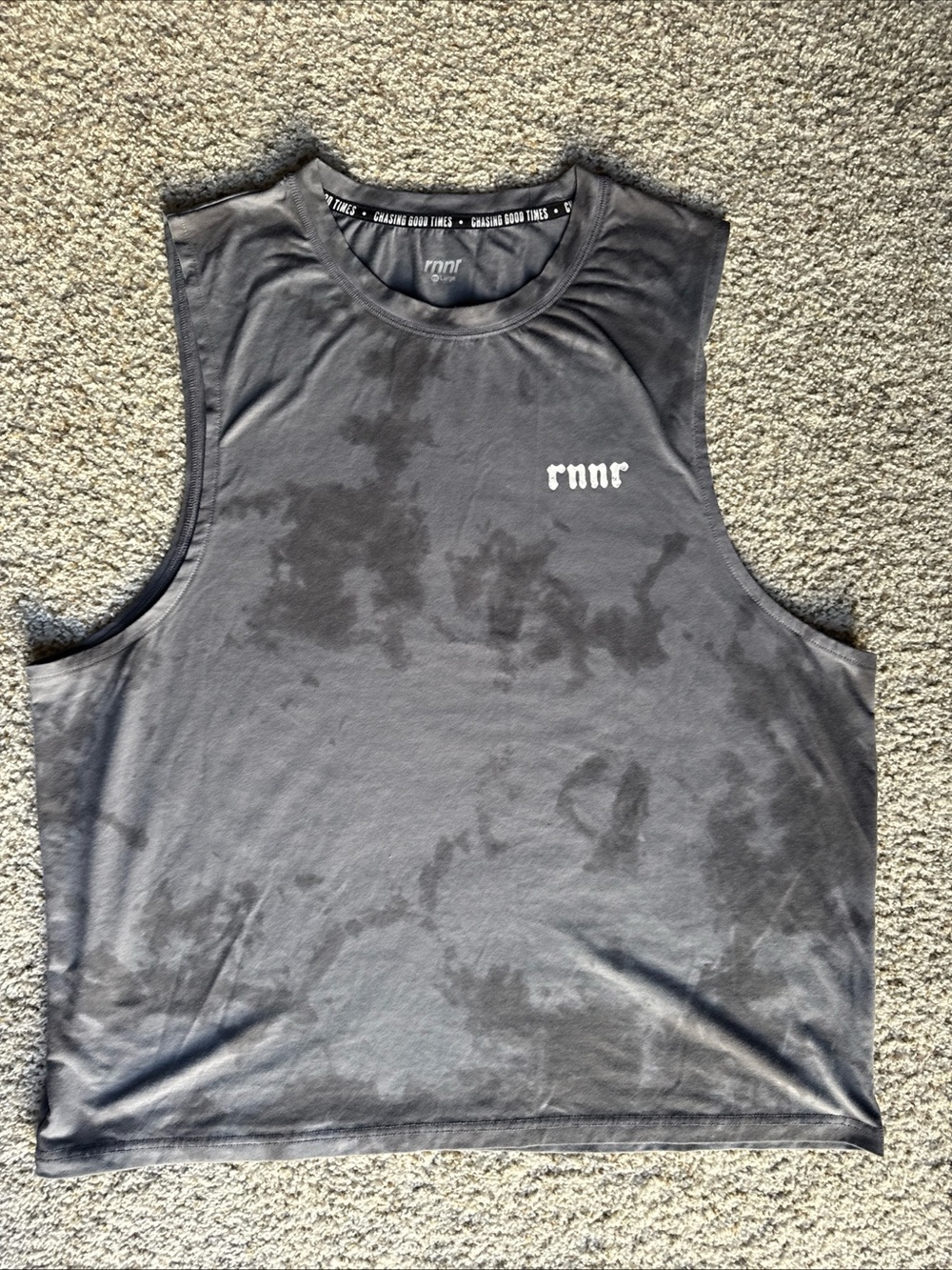 rnnr Muscle Tee - Smoked Pearl size Large